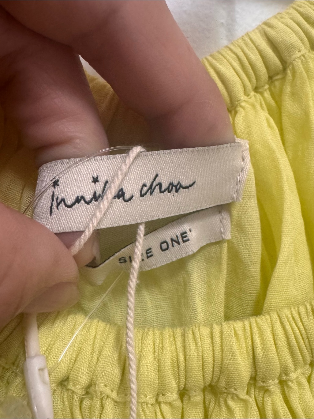 Innika Choo Smocked Frida Dress 1 Nwt Yellow — image 5 of 8